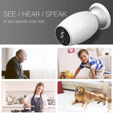 NNEDSZ 1.3Mp 960P Wifi Ip Camera With Tripod Holder - Motion Detection & Night Vision White