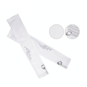 NNEDSZ Breathable Golf Sunscreen Sleeve - Fluorescent Green - White
