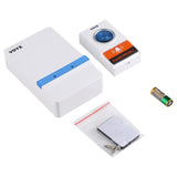 NNEDSZ Home Music Remote Control Wireless Doorbell With 38 Polyphony Sounds White