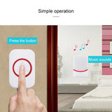 NNEDSZ Wireless Doorbell With 38 Ringtones & Flashing Lights - Home Music Remote Control