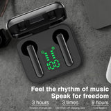NNEDSZ Wireless Bluetooth Earphones With Charging Box & Led Display