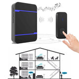NNEDSZ Wireless Waterproof Doorbell Receiver - 110Db Low Power 300M Range 53 Music Options Night Light - White