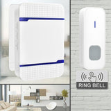 NNEDSZ Wireless Waterproof Doorbell Receiver - 110Db Low Power 300M Range 53 Music Options Night Light - White
