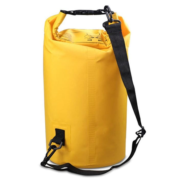 NNEDSZ Waterproof Single Shoulder Bag Dry Sack 10L Capacity - Yellow