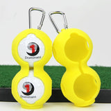 NNEDSZ 2-pack Golf Silicone Double-ball Protection Sleeves - Yellow