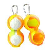 NNEDSZ 2-pack Golf Silicone Double-ball Protection Sleeves - Yellow