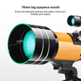 NNEDSZ Stargazing Telescope For High-Definition Astronomical Viewing - Black / Yellow