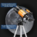 NNEDSZ Stargazing Telescope For High-Definition Astronomical Viewing - Black / Yellow