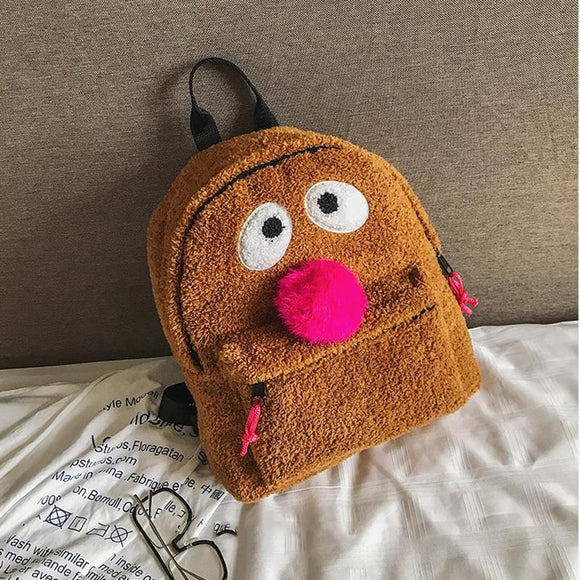 NNEDSZ Girls' Plush Bird Backpack - Compact and Cute
