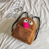 NNEDSZ Girls' Plush Bird Backpack - Compact and Cute