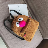 NNEDSZ Girls' Plush Bird Backpack - Compact and Cute