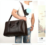 NNEDSZ Large Leather Gym & Travel Bag - Spacious & Stylish