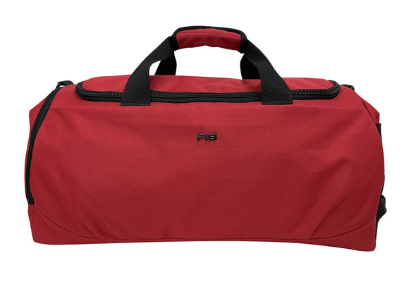 NNEDSZ 38L FIB Sports Duffle Bag Duffel Gym Canvas Travel Foldable - Red