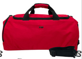 NNEDSZ 48 Litre FIB Sports Duffle Bag Duffel Gym Canvas Travel Foldable - Red