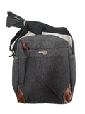 NNEDSZ FIB Explorer Canvas Cross Body Travel Bag - Black
