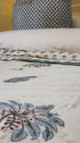 NNEDSZ Kolka Palm & Pine Reversible Quilt 100% Cotton Blue - King Size