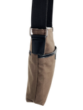 NNEDSZ FIB Byron Canvas Sling Bag Shoulder Travel Cross Body - Brown