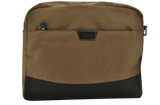 NNEDSZ FIB Byron Canvas Laptop Messenger Bag Travel Shoulder Sling - Brown