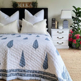 NNEDSZ Pine Tree Reversible Quilt - Grey (King - 228 cm x 274 cm)