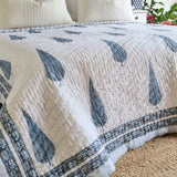 NNEDSZ Pine Tree Reversible Quilt - Grey (King - 228 cm x 274 cm)