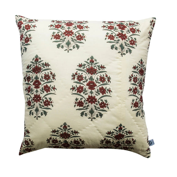 NNEDSZ 1x Kolka Cotton Gulbahar Quilted Euro Sham Superior Quality High Durable - Ruby