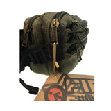 NNEDSZ FIB Canvas Bum Bag w Belt Wallet Waist Pouch Travel Mobile Phone Military - Khaki