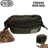 NNEDSZ FIB Canvas Bum Bag w Belt Wallet Waist Pouch Travel Mobile Phone Military - Khaki