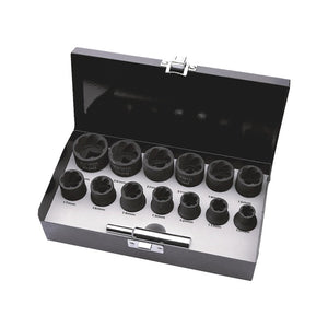 NNEDSZ 14pcs Wurth 1/2" Spiral Twist Socket Nut Set Kit Ratchet Wrench