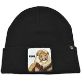 NNEDSZ 3x Goorin King Beanie Hat Hear Me Roar Warm Winter Ski Animal Series - Black