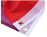 NNEDSZ 2x DELUXE RAINBOW GAY PRIDE FLAG Outdoor Banner 150x90cm 3x5ft w Metal Eyelets