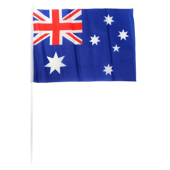NNEDSZ 1x AUSTRALIA CAR FLAG with Window Clip Flags Australia Day 30cm x 45cm