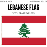 NNEDSZ Lebanon Lebanese Country Flag Heavy Duty Outdoor - 150cm x 90cm