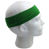 NNEDSZ PLAIN HEADBAND Elastic Stretch Sports Yoga Hair Band Unisex 8cm Wide Wrap - Green