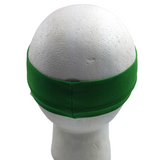 NNEDSZ PLAIN HEADBAND Elastic Stretch Sports Yoga Hair Band Unisex 8cm Wide Wrap - Green