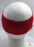 NNEDSZ PLAIN HEADBAND Elastic Stretch Sports Yoga Hair Band Unisex 8cm Wide Wrap - Red