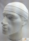 NNEDSZ PLAIN HEADBAND Elastic Stretch Sports Yoga Hair Band Unisex 8cm Wide Wrap - White