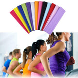 NNEDSZ PLAIN HEADBAND Elastic Stretch Sports Yoga Hair Band Unisex 8cm Wide Wrap - White