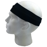 NNEDSZ 2pc Set Plain Headband Elastic Stretch Sports Yoga Hair Band Unisex Wide Wrap