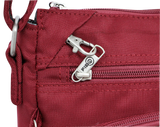 NNEDSZ FIB Mens Crossbody Bag Satchel Adjustable Shoulder Strap Travel - Burgundy