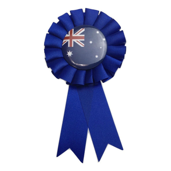 NNEDSZ FLAG Clip On Ribbon Badge Award Blue Day Tennis Cricket