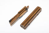NNEDSZ Bamboo Foldable Camping Table + 2 Chairs Waterproof Wood Wooden Travel Set Kit