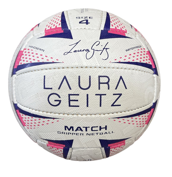 NNEDSZ Laura Geitz Match Gripper Netball Hand Sewn Waterproof Official Size 4