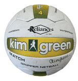 NNEDSZ Kim Green Match Gripper Netball Hand Sewn Waterproof Net Ball Official Size 4