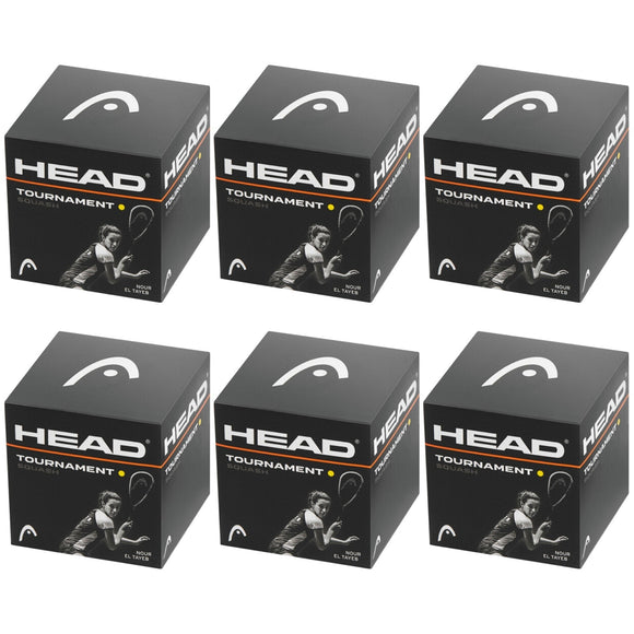 NNEDSZ HEAD Tournament Squash Ball Advanced Training Competition Bulk - 6 Balls