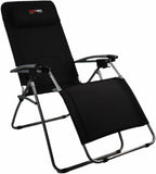NNEDSZ BlackWolf Folding Reclining Lounger Chair Quick Fold Down - Jet Black