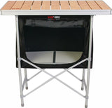 NNEDSZ Folding Camp Cupboard Quick Fold For Hiking & Camping - Silver