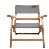 NNEDSZ BlackWolf Shore Folding Beech Camping Portable Chair - Paloma Grey