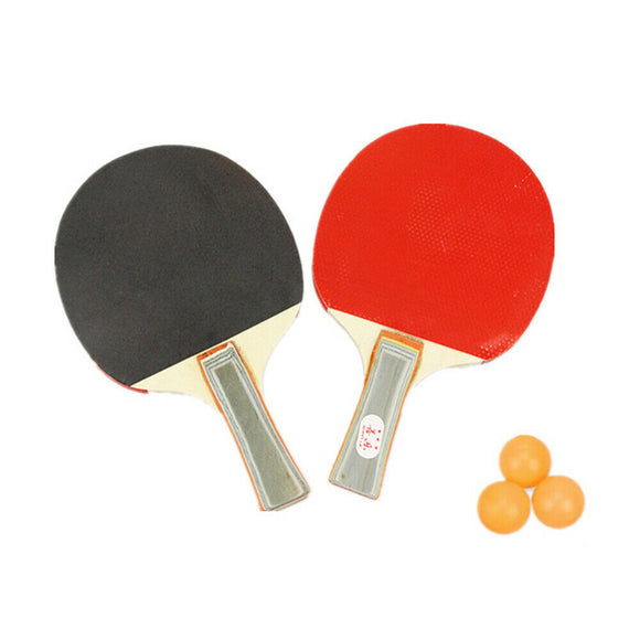 NNEDSZ 2 Players Table Tennis Set 2 Rackets Bats with 3 Ping Pong Balls Home Sports