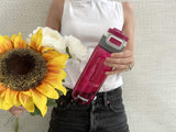 NNEDSZ Water Bottle Sport Drink Elton 3 in 1 Snapclean Tumbler 750ml- Lipstick