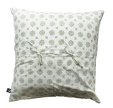 NNEDSZ Kolka Iris Quilted Euro Sham Set Super Quality Cotton Quilted Front - Green